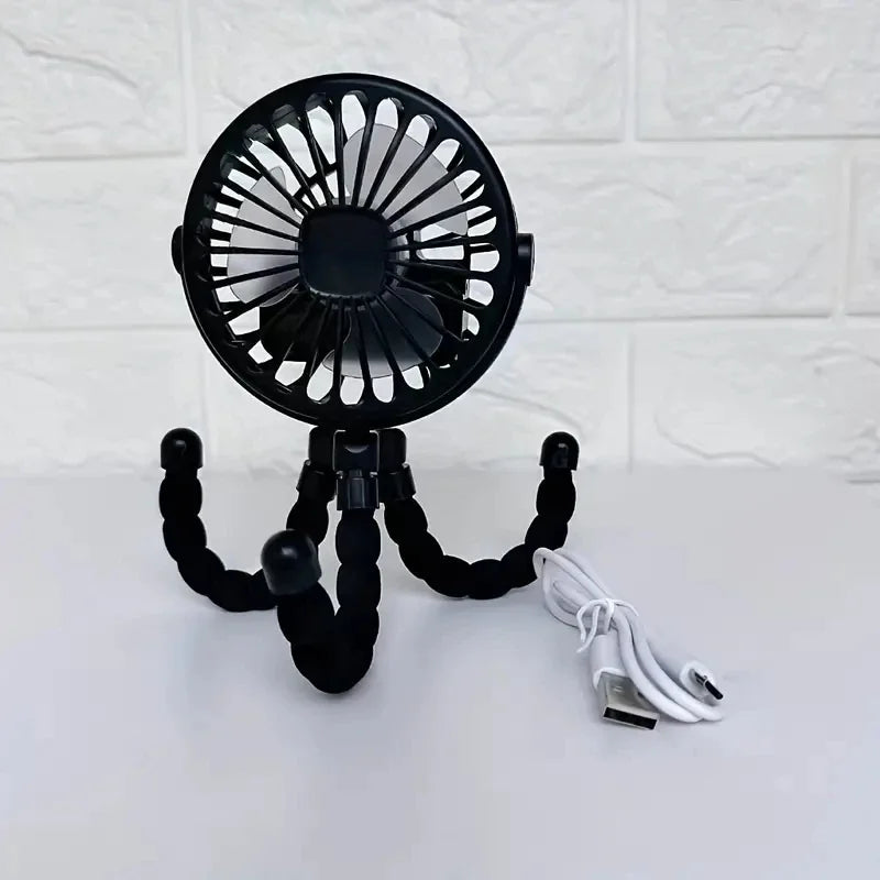 Baby Kinderwagen Fan Hand Wiederaufladbare USB Blattlose Kleine Klapp Fans Mini Ventilator Stille Tisch Outdoor Kühler Hals Fan