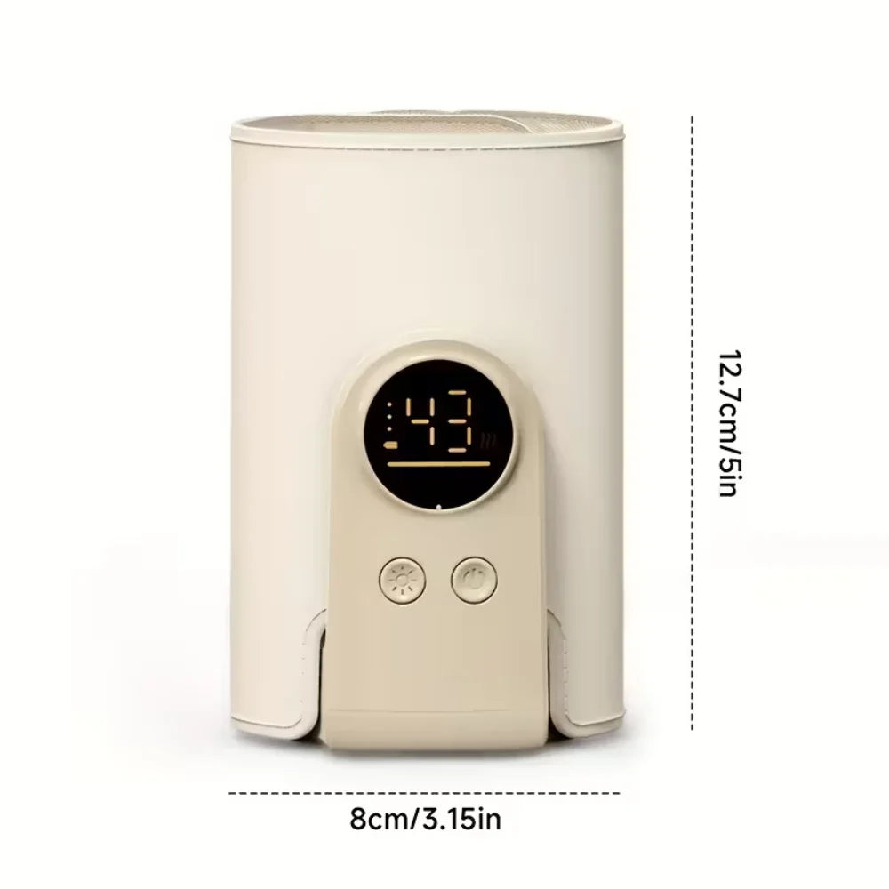 Multifunktionale Babyflasche, intelligente 6-Gang-Temperaturregelung, Wärmer, Bildschirm, Flaschenwärmer für Neugeborene, 6000 mAh
