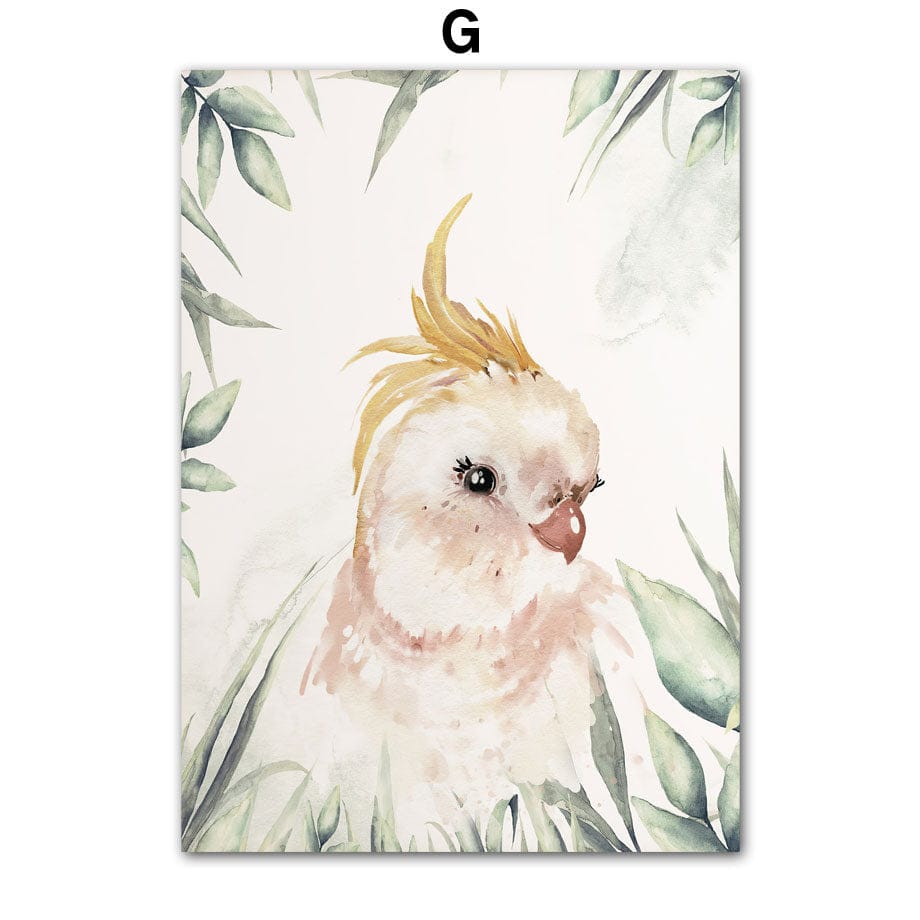 Poster Kinderzimmer Dschungel Tiere I Kinder Name Personalisiert I Kinderzimmer Bilder I Wand Deko I Kunst Druck I Deko Print I ohne Rahmen