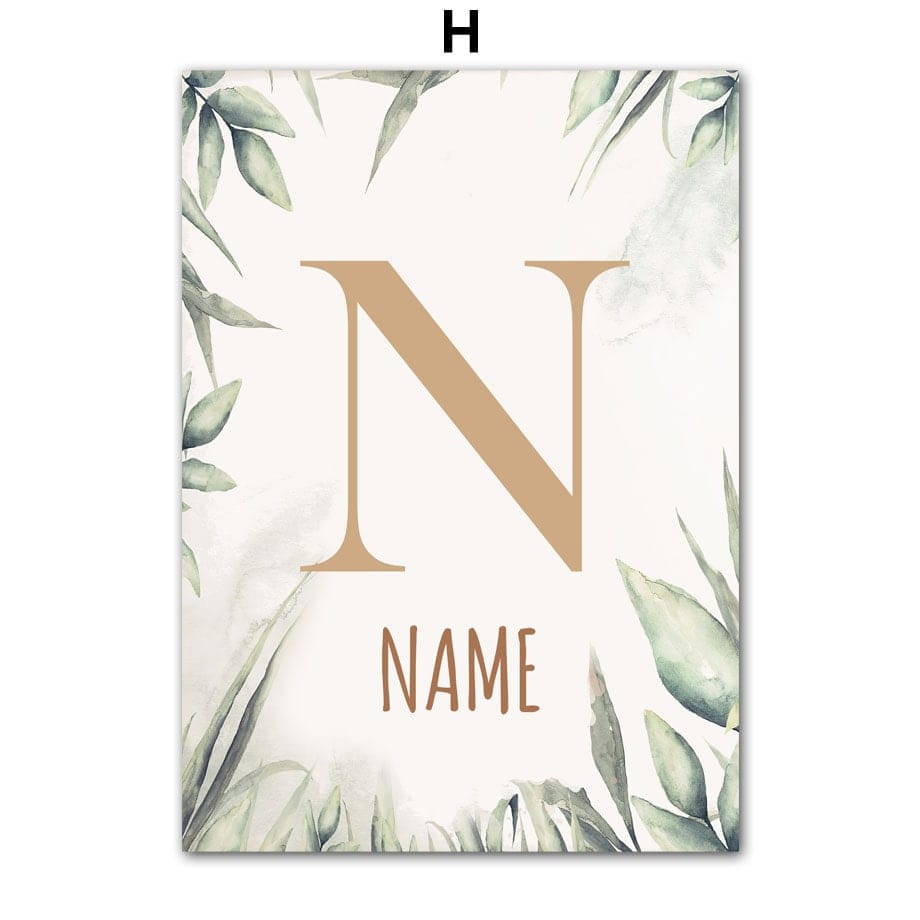 Poster Kinderzimmer Dschungel Tiere I Kinder Name Personalisiert I Kinderzimmer Bilder I Wand Deko I Kunst Druck I Deko Print I ohne Rahmen