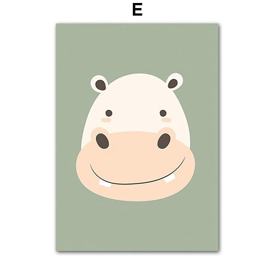 Poster Kinderzimmer Dschungel Tiere · Kinderzimmer Bilder · Wand Deko · Kunst Druck · Deko Print · ohne Rahmen-6