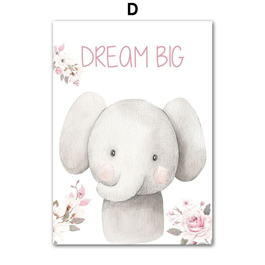 Poster Kinderzimmer Wald süße Tiere · Kinderzimmer Bilder · Wand Deko · Kunst Druck · Deko Print · ohne Rahmen-5
